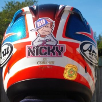 My treasured Nicky Hayden Replica Arai